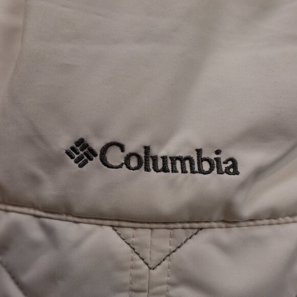 Columbia Quilted Fleece-Lined Vest Women’s Medium White Gray Outdoor Layer - Picture 9 of 12